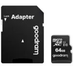 Κάρτα μνήμης Micro SDXC C10 UHS-1 GoodRam 100MB/s 64GB + 1 ADP | Shopin.gr