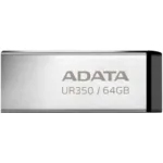 USB 3.2 Flash Disk Adata UR350 USB A 100MB/s 64GB Ασημί | Shopin.gr