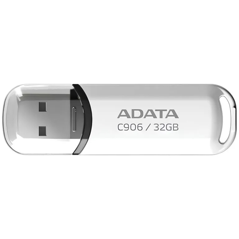 USB 2.0 Flash Disk Adata C906 USB A 32GB Λευκό | Shopin.gr
