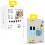 Φορητό Ηχείο Bluetooth Blavec WS-07 Karaoke Party με 2 Μικρόφωνα 5W Μπλε | Shopin.gr