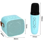 Φορητό Ηχείο Bluetooth Blavec WS-07 Karaoke Party με 2 Μικρόφωνα 5W Μπλε | Shopin.gr