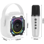 Φορητό Ηχείο Bluetooth Blavec WS-08 Karaoke Idol με 2 Μικρόφωνα 8W Λευκό | Shopin.gr