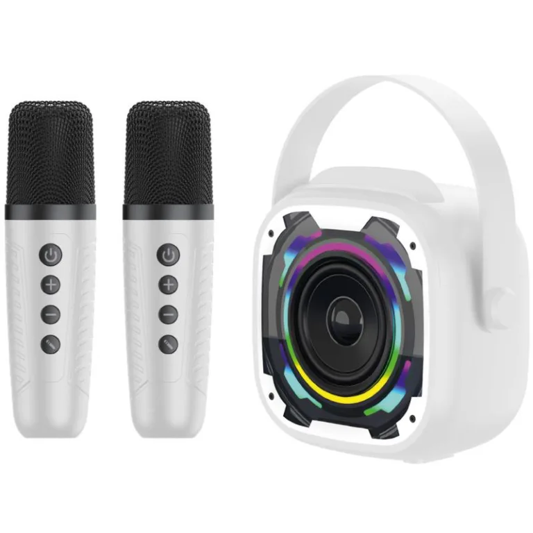 Φορητό Ηχείο Bluetooth Blavec WS-08 Karaoke Idol με 2 Μικρόφωνα 8W Λευκό | Shopin.gr