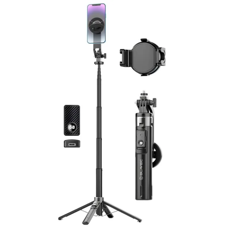 Ασύρματο Selfie Stick & Τρίποδο Blavec Aluminium Fusion P-06 με Τηλεχειριστήριο για Smartphones 1