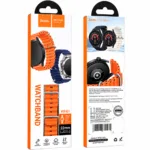 Watchband Hoco WH01 Flexible Series για Samsung Huawei Xiaomi Vivo OPPO κα 22mm Universal Πορτοκαλί Silicon Band | Αξεσουάρ Wearables - shopin.gr