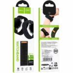 Watchband Hoco WH15 Fabric Series για Samsung Huawei Xiaomi Vivo OPPO κα 22mm Universal Μαύρο | Αξεσουάρ Wearables - shopin.gr