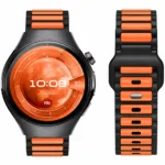 Watchband Hoco WH27 Flexible Series Silicon Strap για Samsung Huawei Xiaomi Vivo OPPO κα 22mm Universal Μαύρο-Πορτοκαλί | Αξεσουάρ Wearables - shopin.gr