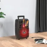 Φορητό Ηχοσύστημα Trolley Hoco BS37  Karaoke  Μαύρο 10W BT V5.0 TWS με Μικρόφωνο και Υποστήριξη FM
