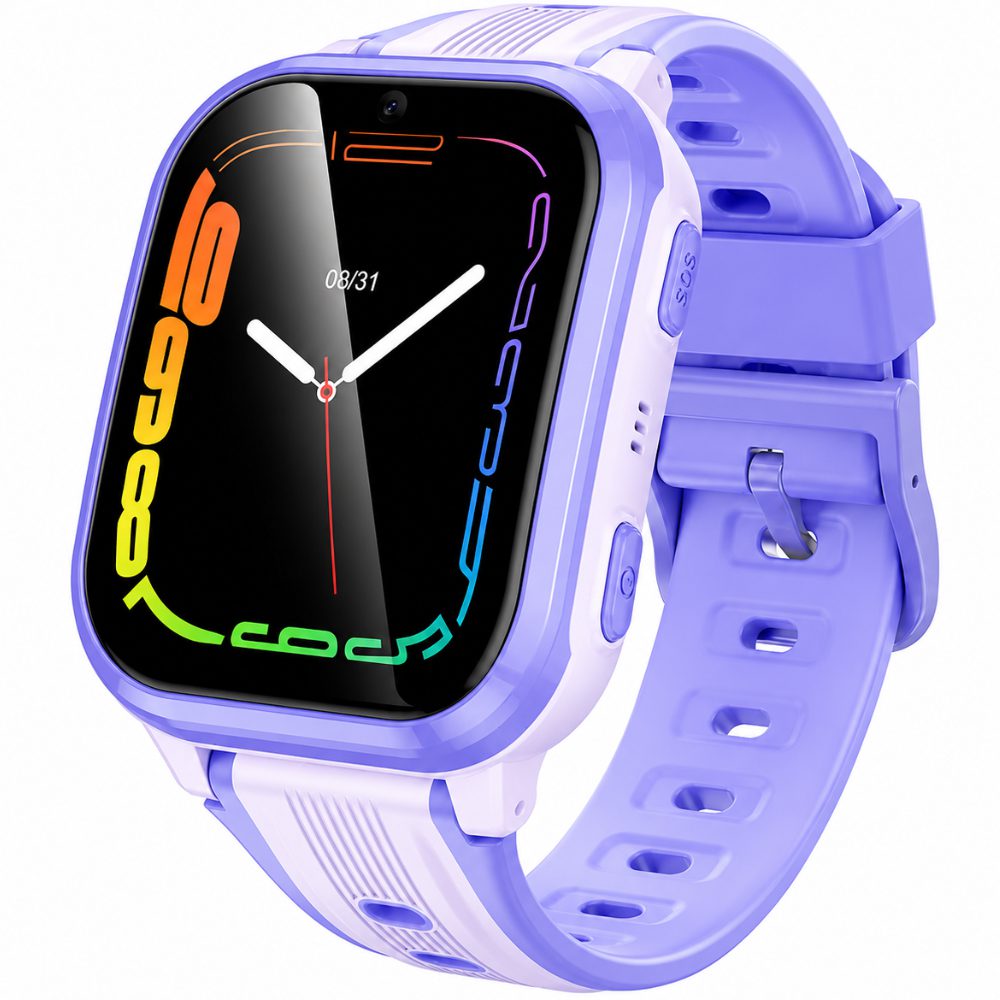 Kids Smartwatch Hoco Y108 4G 730mAh 1.69” LCD με GPS IPX7 και Δυνατότητα Κλήσεων Μωβ | Smartwatches - shopin.gr