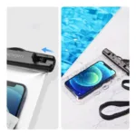 Universal Αδιάβροχη Θήκη Spigen A601 για Smartphones έως 6.8" Διάφανο (2 τεμ.) | Shopin.gr