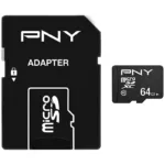 Κάρτα μνήμης Micro SDXC C10 UHS-I U1 PNY Performance Plus 100MB/s 64GB + 1 ADP | Shopin.gr
