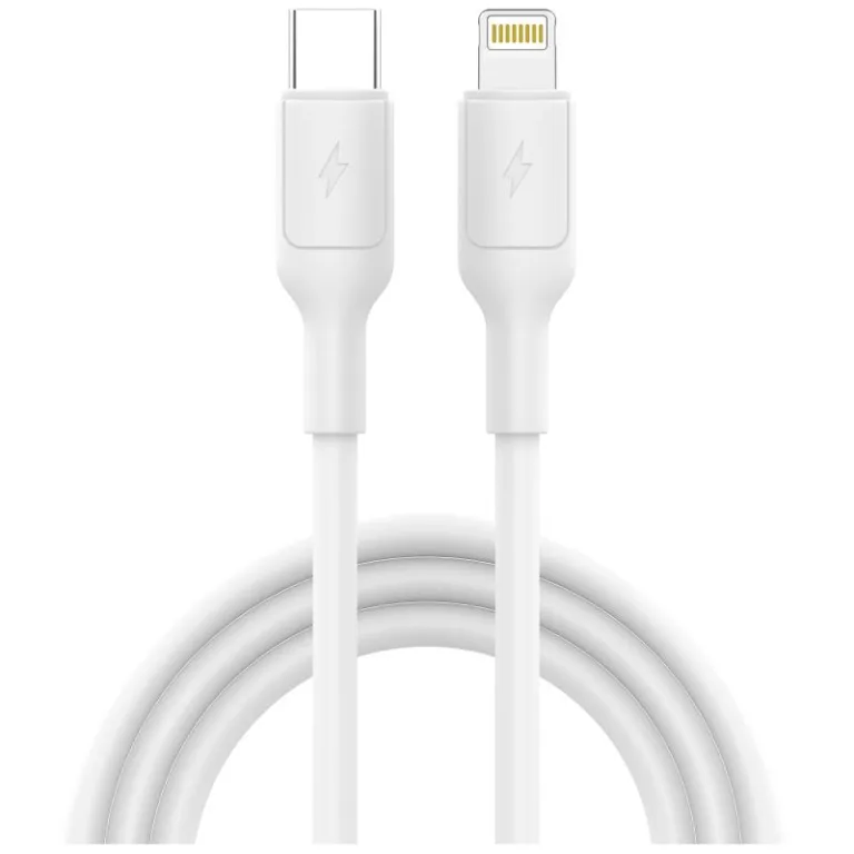 Καλώδιο Σύνδεσης USB 2.0 inos UltraCon USB C σε Lightning 27W 1m Λευκό | Shopin.gr