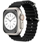 Λουράκι Σιλικόνης Ocean για Apple Watch 44/ 45/ 46/ 49mm Μαύρο (Ασυσκεύαστο) | Shopin.gr