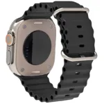 Λουράκι Σιλικόνης Ocean για Apple Watch 44/ 45/ 46/ 49mm Μαύρο (Ασυσκεύαστο) | Shopin.gr