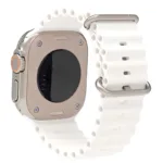 Λουράκι Σιλικόνης Ocean για Apple Watch 44/ 45/ 46/ 49mm Λευκό (Ασυσκεύαστο) | Shopin.gr