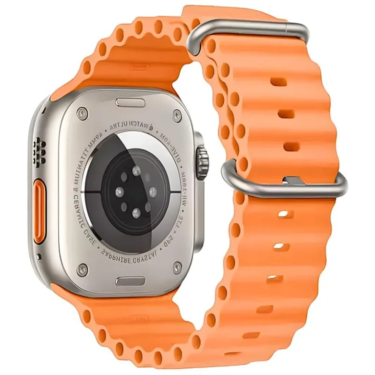 Λουράκι Σιλικόνης Ocean για Apple Watch 44/ 45/ 46/ 49mm Πορτοκαλί (Ασυσκεύαστο) | Shopin.gr