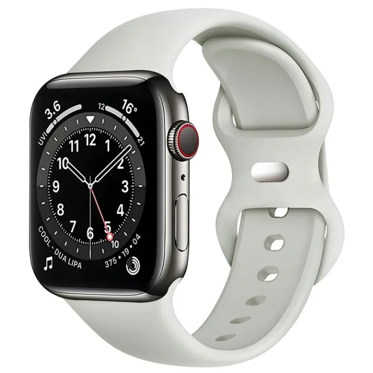 Λουράκι Σιλικόνης για Apple Watch 42/ 44/ 45/ 46/ 49mm Γκρι (Ασυσκεύαστο) | Shopin.gr