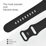 Λουράκι Σιλικόνης για Apple Watch 42/ 44/ 45/ 46/ 49mm Μαύρο (Ασυσκεύαστο) | Shopin.gr