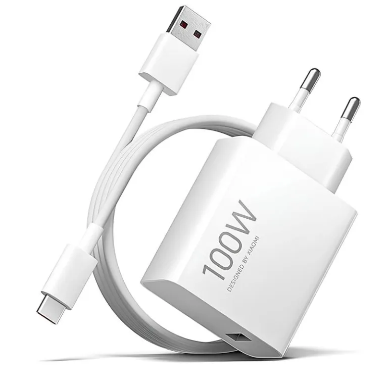 Φορτιστής Ταξιδίου Ταχείας Φόρτισης Xiaomi Combo με Έξοδο USB A 100W & Καλώδιο USB C 1m Λευκό | Shopin.gr
