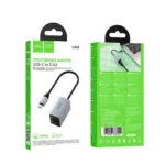 Αντάπτορας  Hoco UA48 USB-C σε RJ45 OTG 10/100Mbps 15cm Γκρι | Αντάπτορες - shopin.gr