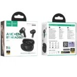Wireless Hands Free Hoco EQ26 Nice ANC+ENC v5.4 300mAh 7 Ώρες Λειτουργίας Εναλλαγή Master / Slave Συμβατά με Siri Μαύρα | Bluetooth - shopin.gr