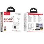 Wireless Hands Free Hoco EQ27 Fun ANC+ENC v5.4 300mAh 7 Ώρες Λειτουργίας Εναλλαγή Master / Slave Συμβατά με Siri Λευκά | Bluetooth - shopin.gr