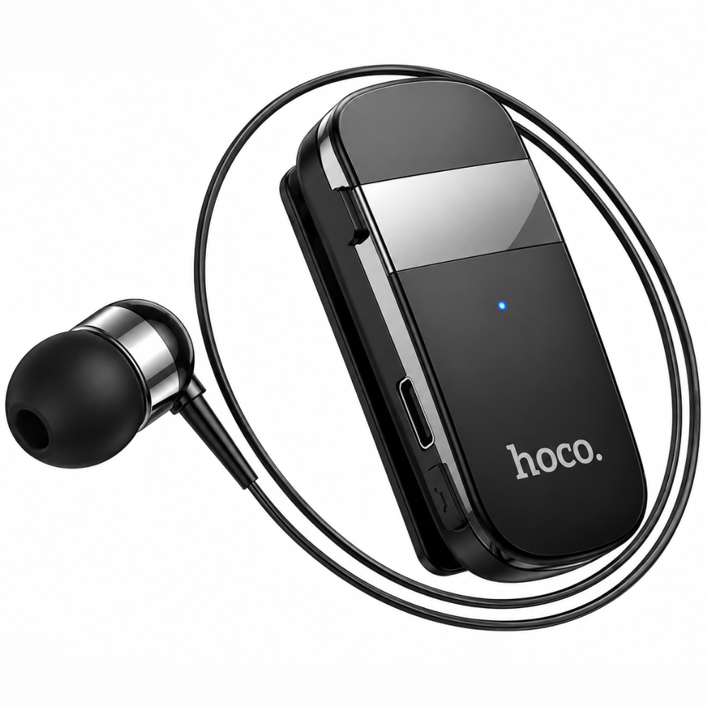 Bluetooth Hands Free Hoco. DES54 String v5.4 70mAh 10hr Talk Time Μήκος Καλωδίου 30cm Μαύρο | Bluetooth - shopin.gr