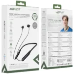Bluetooth Hands Free Acefast N9 Neckband v6.0 200mAh 32Hrs Αναπαραγωγής IPX4 Μαύρα | Bluetooth - shopin.gr