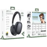 Wireless Ακουστικά Stereo Acefast H13 ENC v6.0 400mAh 60hrs Αναπαραγωγής TF Card AUX Μαύρα | Bluetooth - shopin.gr