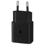 Φορτιστής Ταξιδίου Samsung Fast Charging EP-T1510XBEGEU 15W με Καλώδιο USB-C σε USB-C  Μαύρο | Φορτιστές - shopin.gr