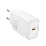 Φορτιστής Ταξιδίου Hoco N60 Gentle GaN με 1 Εξόδο Φόρτισης USB-C PD20W 5V 3.0A  Λευκός | Φορτιστές - shopin.gr