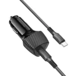 Φορτιστής Αυτοκινήτου Borofone BZ31B Solid USB-C PD30W με Καλώδιο USB-C σε USB-C 1m Μαύρος | Φορτιστές - shopin.gr