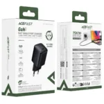 Φορτιστής Ταξιδίου Acefast A134 Mini Fast Charging 1xUSB-C PD67W QC3.0 GaN Μαύρος | Φορτιστές - shopin.gr