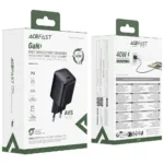 Φορτιστής Ταξιδίου Acefast A136 Mini Fast Charging 1xUSB-C PD40W QC3.0 GaN Μαύρος | Φορτιστές - shopin.gr