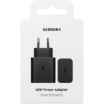 Φορτιστής Ταξιδίου Samsung EP-T6010NBEGWW USB-C GaN 60W Power Delivery Μαύρος | Φορτιστές - shopin.gr