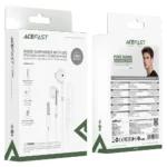 Hands Free Acefast L14 Earphones Stereo 3.5mm με Μικρόφωνο Λευκά 1.2m | Hands Free - shopin.gr