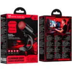 Επιτραπέζιο Μικρόφωνο Hoco L50 Profit για Streaming Gaming Video Calls RGB USB-C Πολυκατευθυντικό Μικρόφωνο Κουμπί Mute Μαύρο | Μικρόφωνα - shopin.gr