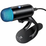 Επιτραπέζιο Μικρόφωνο Hoco L50 Profit για Streaming Gaming Video Calls RGB USB-C Πολυκατευθυντικό Μικρόφωνο Κουμπί Mute Μαύρο | Μικρόφωνα - shopin.gr