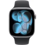 Apple Watch Series 11 5G (2025) Aluminum 46mm GPS eSIM NFC IP6X  Aluminum Case Space Grey με Black Sport Band | Smartwatches - shopin.gr