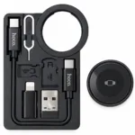 Set Ασύρματου Φορτιστή Hoco CW58 για iWatch 1-9/SE Ultra με Καλώδιο USB-C σε USB-C 15cm και Αντάπτορες USB-A / Lightning | Φορτιστές Wearables - shopin.gr