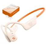 Στερεοφωνικό Ακουστικό Bluetooth Onikuma T37 TWS Neckband Λευκό-Πορτοκαλί | Shopin.gr